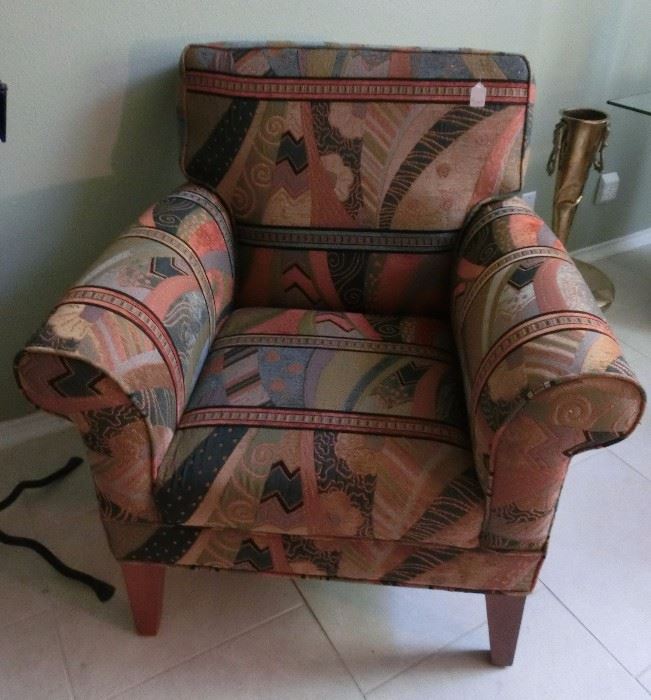 Pair of whimsical upholstered chairs