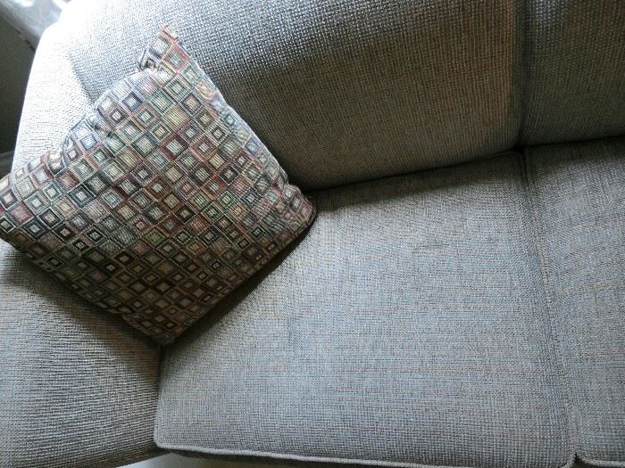 Close up of sofa upholstery
