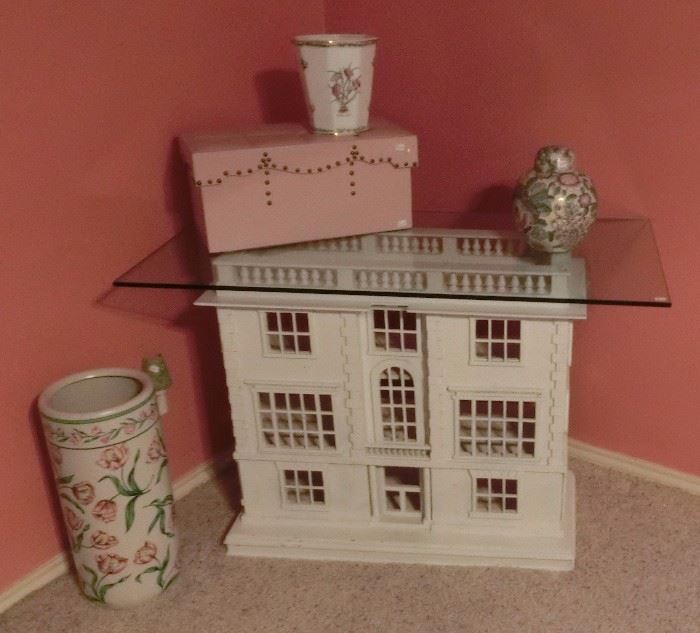Painted dollhouse table