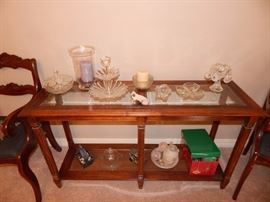 soga table and collectibles