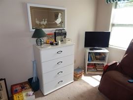 dresser and flat screen tv