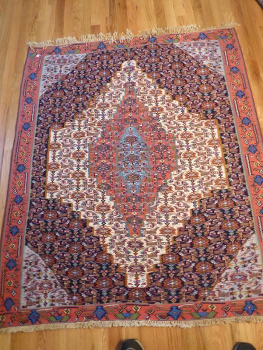 08 Iranian rug, 57in. x 49in.