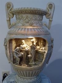 018 Lighted Greek style fountain