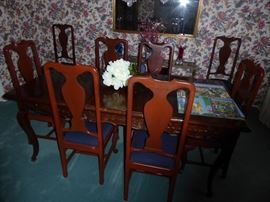 021 custom cherry dining set