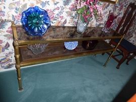 022 glass top sofa table