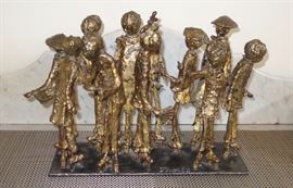 Brutalist style sculpture