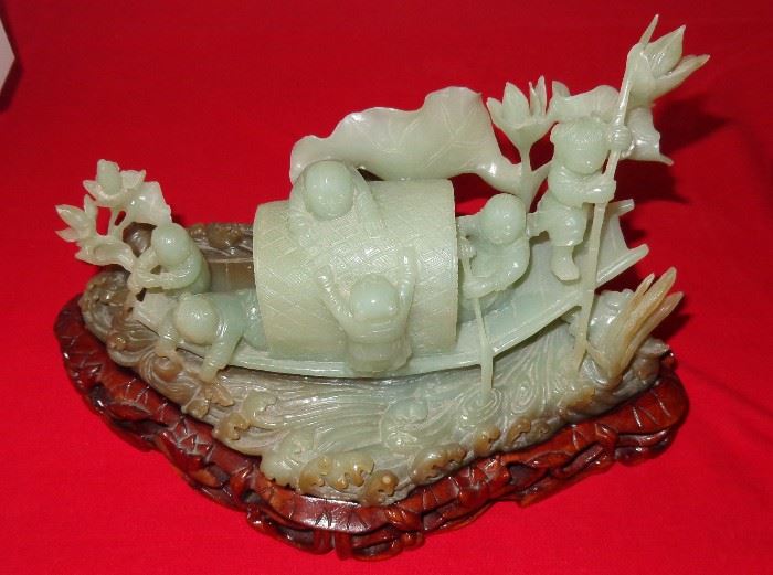 Early 20th C. Chinese jade carving