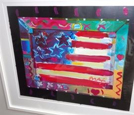Peter Max mixed media