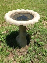 Concrete Bird Bath $ 50.00