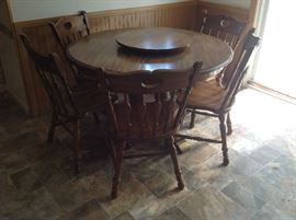Pedestal Table / 4 Chairs $ 180.00