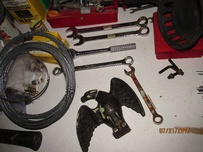 EAGLE IRON , RATCHETS, LINE WRENCHES, OPEN AND CLOSED END WRENCHES