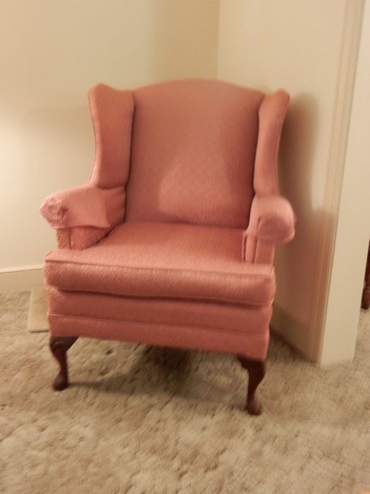 WING CHAIR WITH QUEEN ANNE FEET