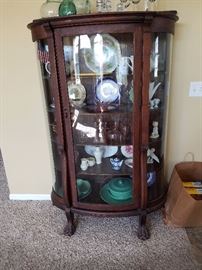 Antique curved glass china