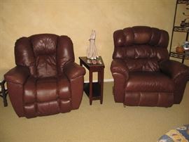 Leather La-Z-Boy rockers/recliners