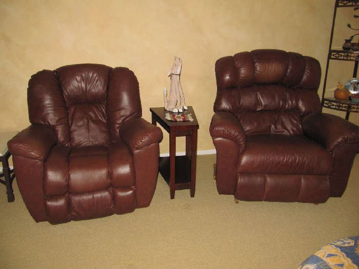 Leather La-Z-Boy rockers/recliners