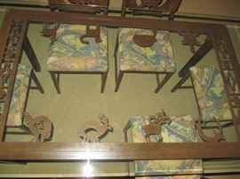 Top view of dining table