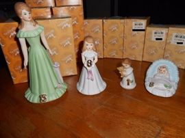 Enesco Girls Growing Up, from baby to age 15!