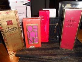 Sampling of the perfumes/colognes we have. There are over 50 brand new in box sets/singles.