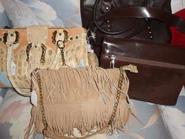 More purses - Paloma Picasso suede purse, Italian, Brazilian, American!