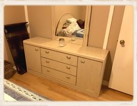Dresser with mirror