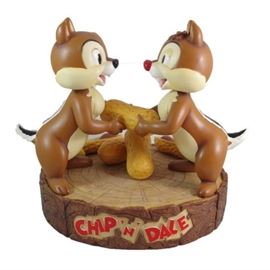 Large Disney Big Figs "Chip 'N' Dale" Bobble Heads Figurine on Stand, Hand Painted and Made of Heavy Composite Material
Condition: Very good, no damage
Shipping: Yes
Size: 19" with stand