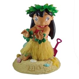 T_17.JPG	Large Disney Big Figs "Lilo Kona Cutie" Figurine on Stand, Hand Painted and Made of Heavy Composite Material
Condition: Very good, no damage
Shipping: Yes
Size: 20.5" with stand