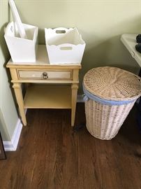 Bedside table and basket
