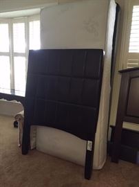 exlong twin mattress and headboard