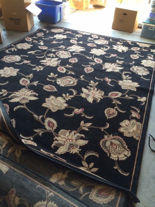 #CA41 7.8" x 10" black machine rug $100/each                    -we have two of them-