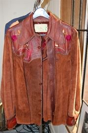 Vintage Char Leather  Jacket ~ 