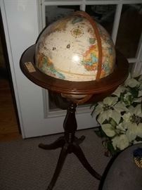 globe on stand