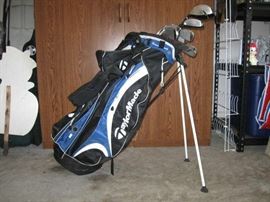 Women's golf bag and clubs