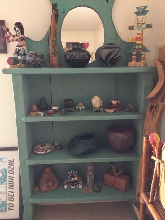 Native American pottery, fetishes, and more. 