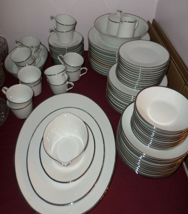 Service for 12 with many serving pieces of vintage Noritake Fine China "Pilgrim" pattern