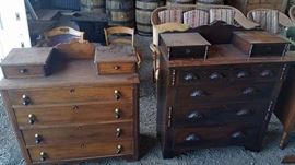 Dressers w/Hankie Boxes;