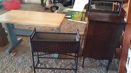 assorted tables and cabinets