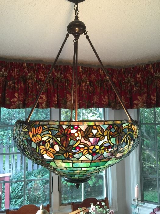 Gorgeous stained glass chandelier 