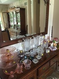 Buffet with Waterford etc.