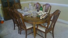 drexel dining table and chairs
