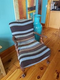 Antique chair with Southwest cover
