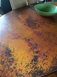 Close up of table top