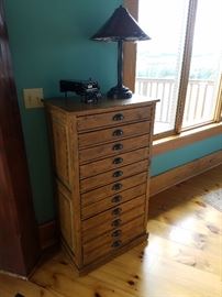 Multi drawer cabinet perfect for sheet music and other papers