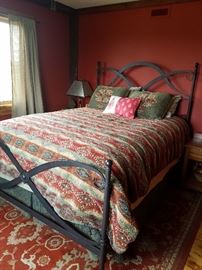 Queen bed (bedding not available)