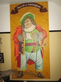 Sheriff of Nottingham, approximately 6 ft. tall, prop from production at Alabama Shakespeare Festival 
