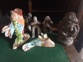 Ann Frantic fish, mudmen, Don Coley figure