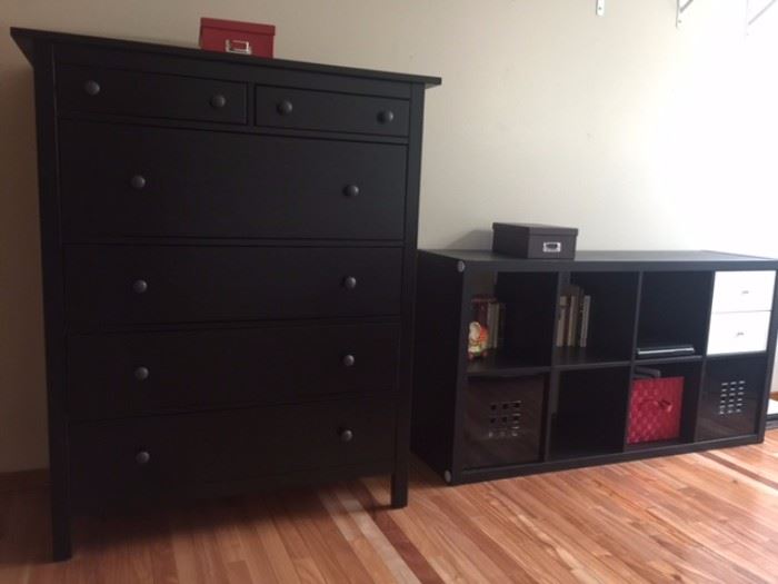 Dresser (cubby storage not for sale), less than one year old