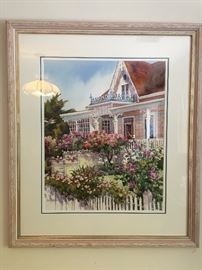 Original watercolor by "California artist" Erin Dertner