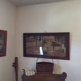 Vintage framed picture.