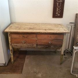 In the rough possum belly cupboard