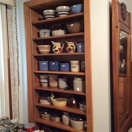 More crock bowls & bean pots & pitchers, etc.